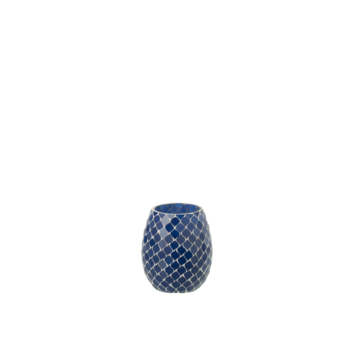 Duftlys Mia Mosaik Blå Small-90u J-Line