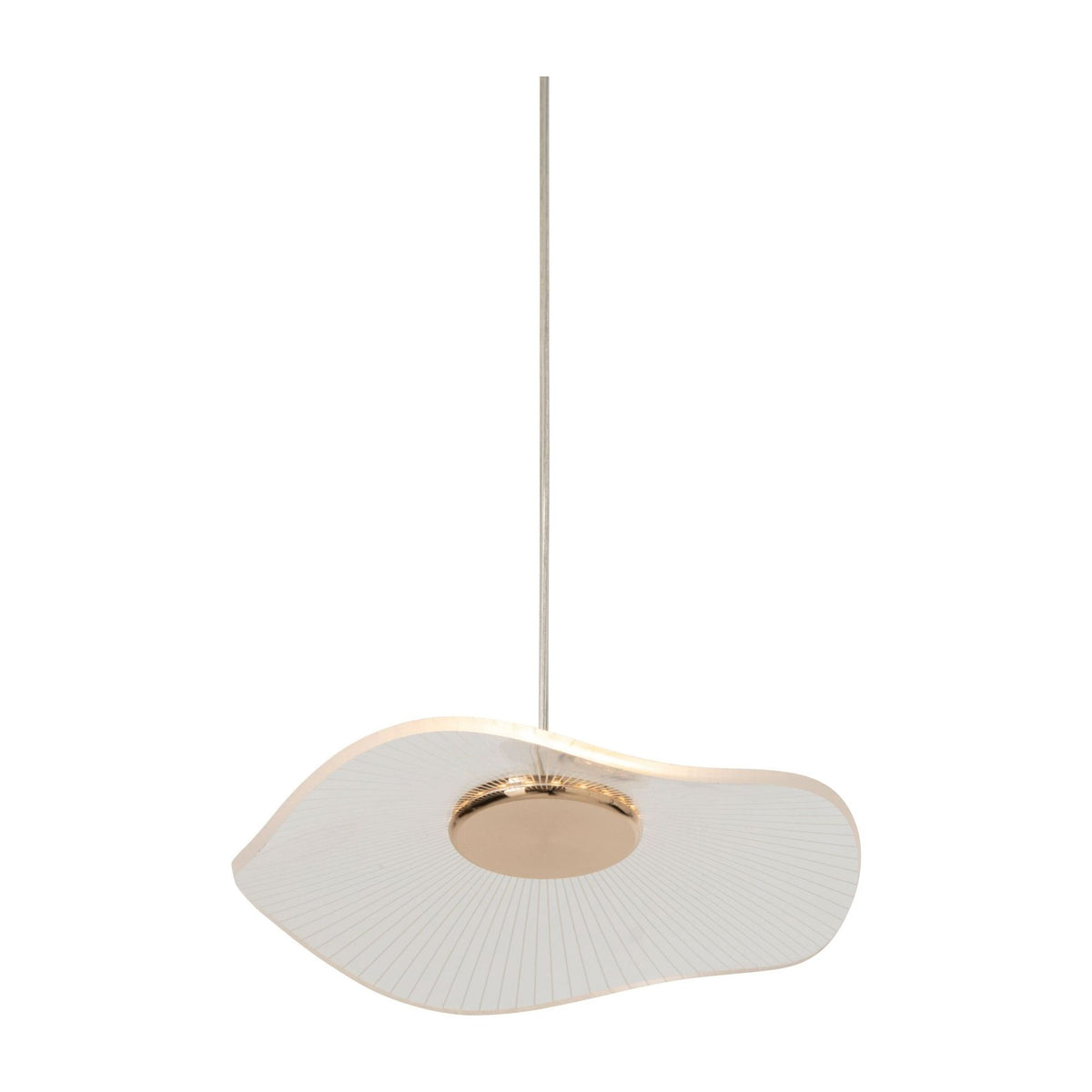 Pendellampe Blomst Akryl Guld Large J-Line