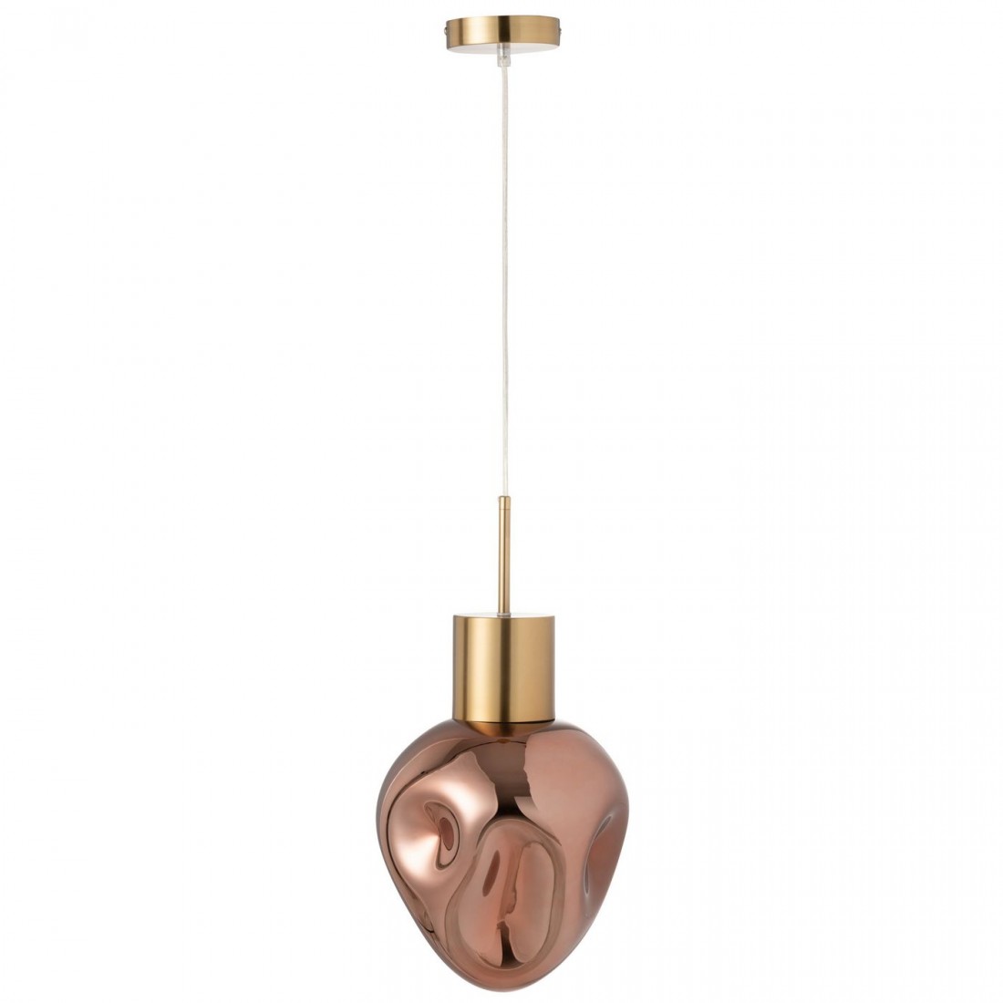 Hanglamp Goud Metaal/Glas Koper - Hanglamp - J-Line - livinglovely.nl