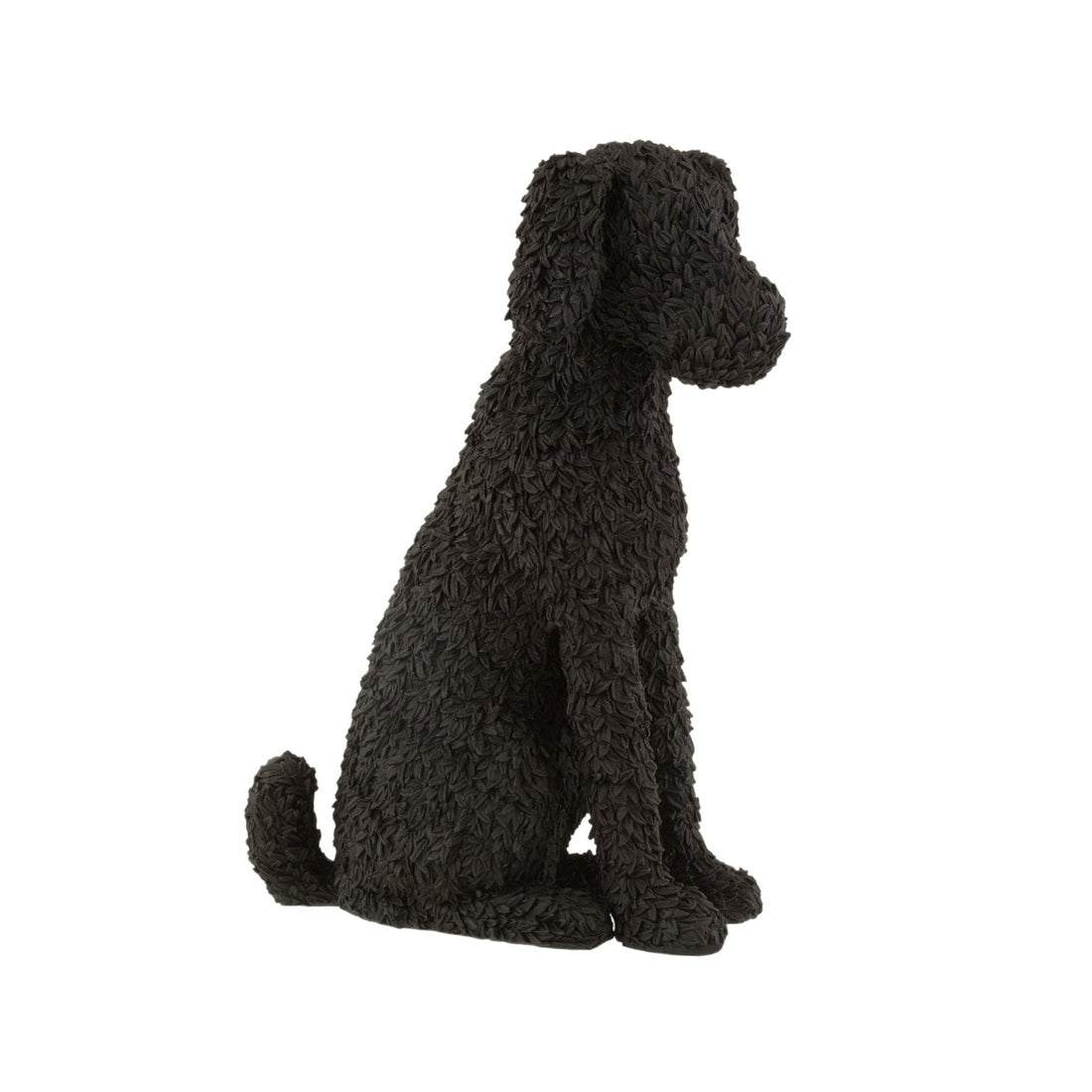 Hund Max siddende poly sort J-Line