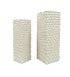 Isaiah White mdf Zuil nature design Set van 2 - Zuil - PTMD - livinglovely.nl