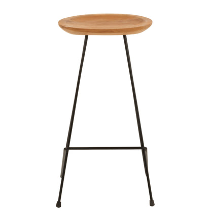 Barstol Teaktræ/Jern Naturel J-Line