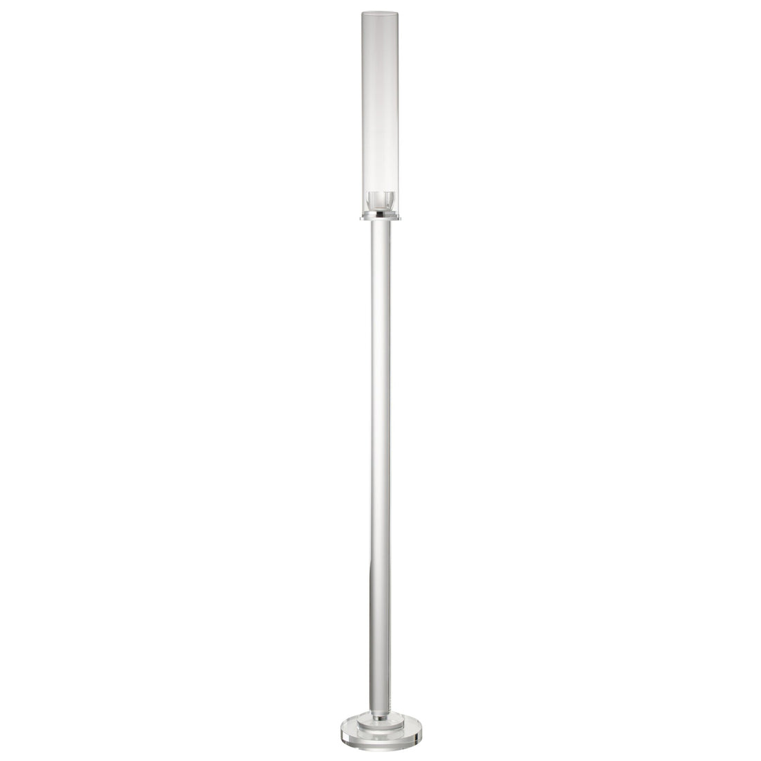 Lysestage Moira Glas Transparent Large Dia14xH120cm J-Line