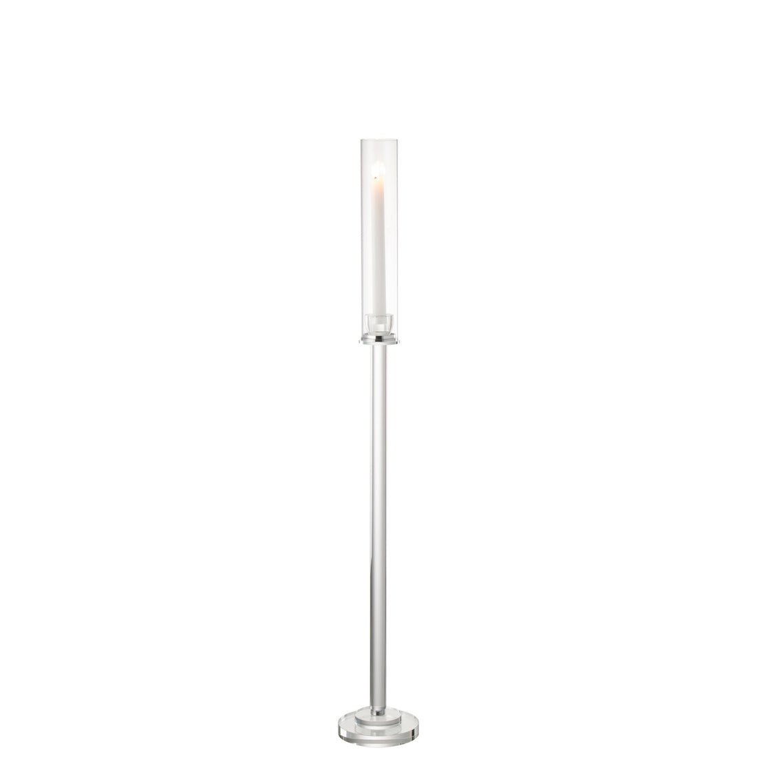 Lysestage Moira Glas Transparent Medium H100cm J-Line