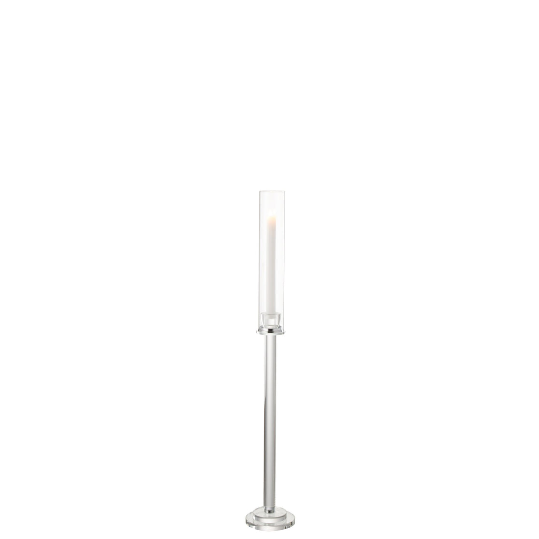 Lysestage Moira Glas Transparent Lille H80cm J-Line