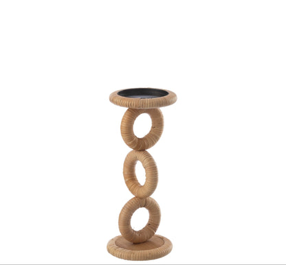 Lysestage Ring MDF Natur Small J-Line
