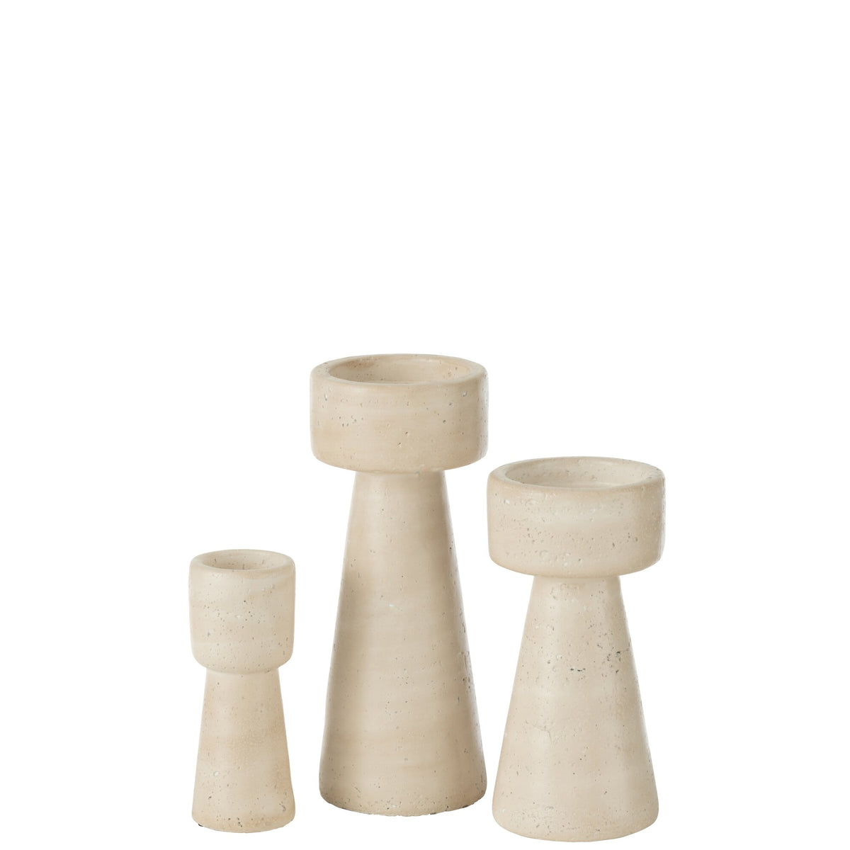 Lysestage Orlina Cement Creme Large J-Line