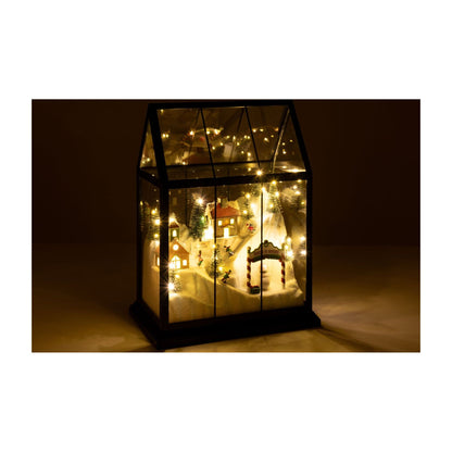 J-Line LED-glasjuleby, flerfarvet, mellemstor