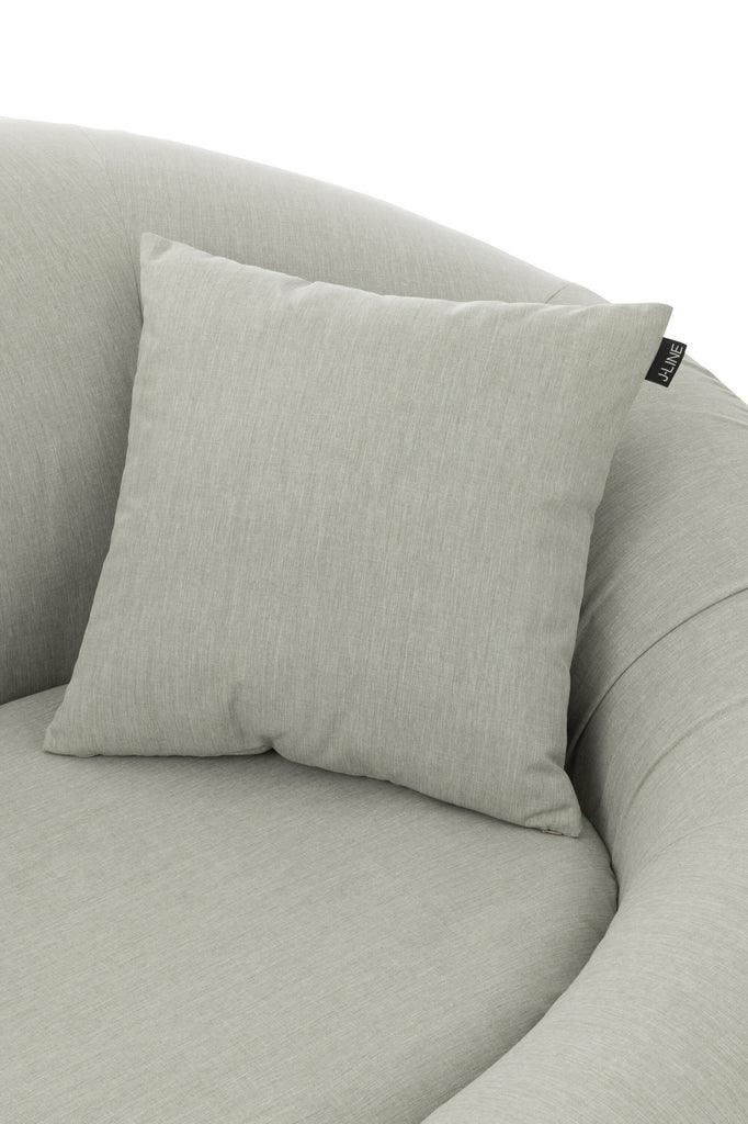 Kussen Outdoor Polyethyleen Grijs - Outdoor kussen - J-Line - livinglovely.nl