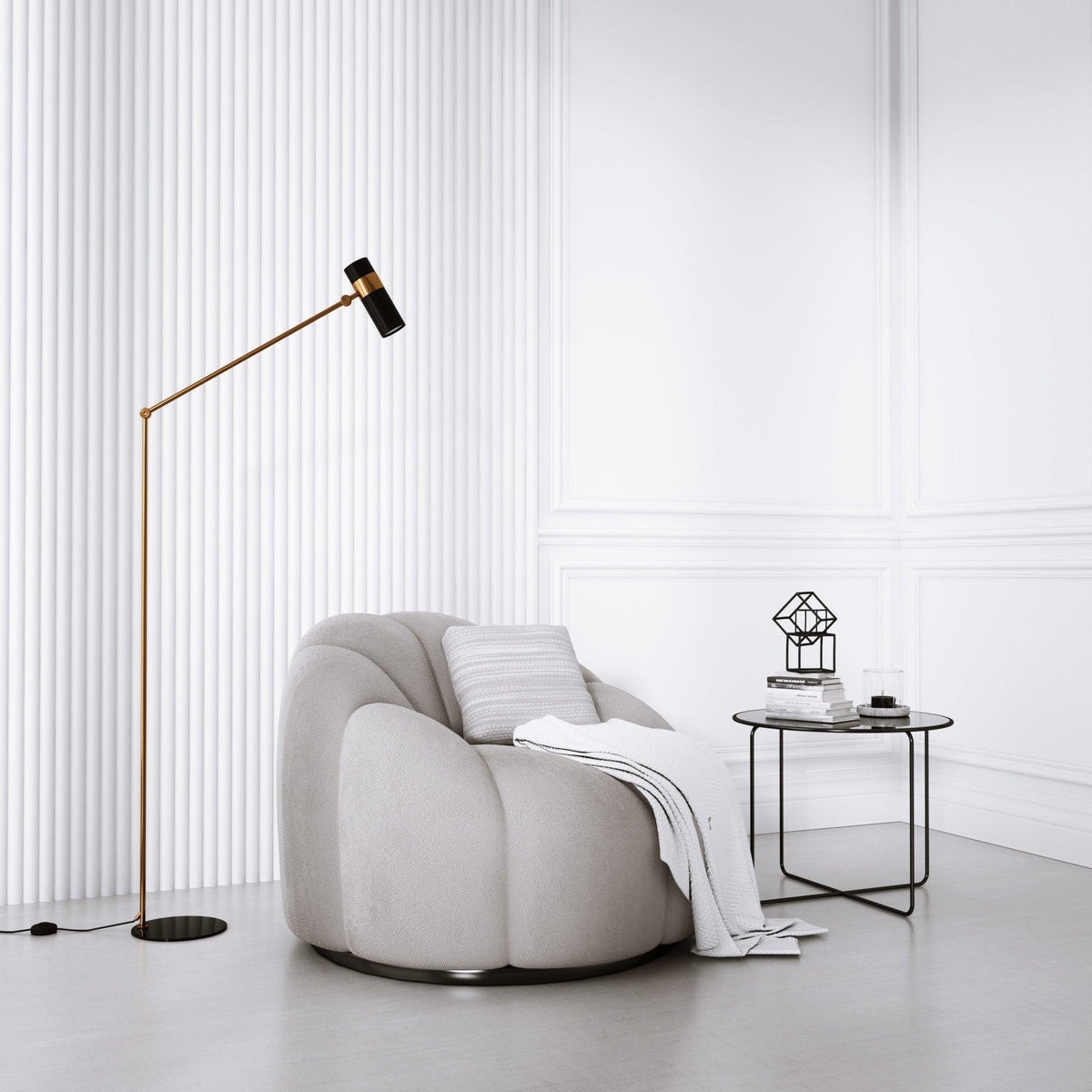 Lamelio 3D wandpaneel - Infinity Luna - Lamelio - Lamelio - livinglovely.nl