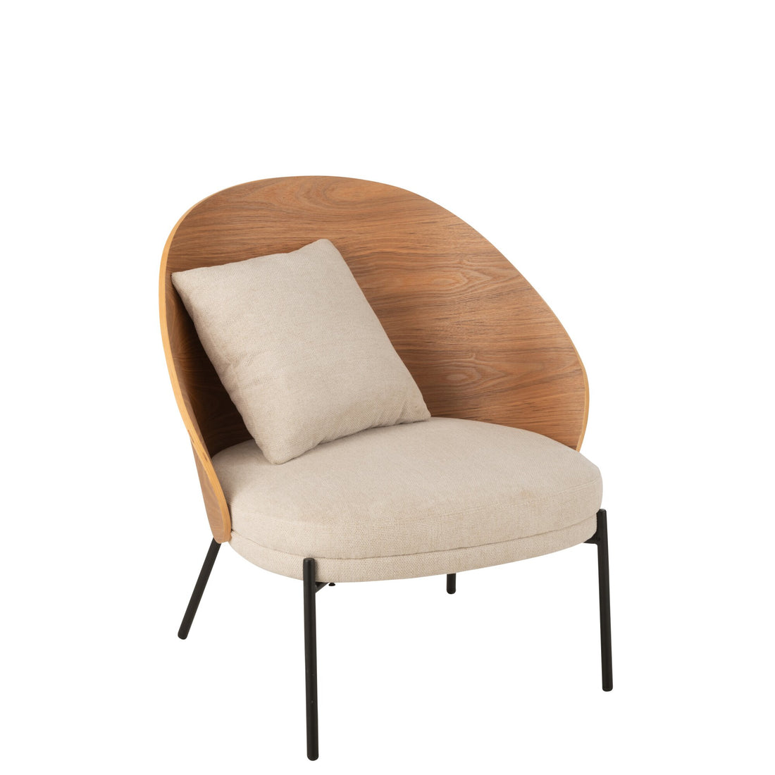 Loungestol Lone multiplex/metal natur/beige J-Line