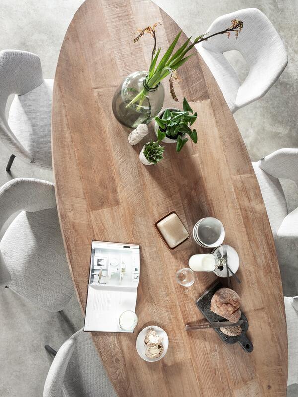 Must Living Eetkamerstoel Bloom Polaris Naturel - Eetkamerstoel - MUST Living - livinglovely.nl
