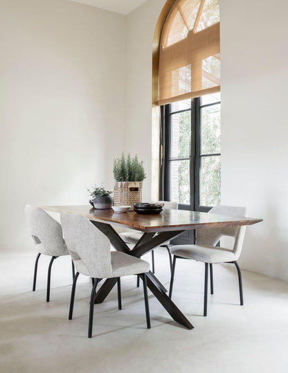 Must Living Eetkamerstoel Bloom Polaris Naturel - Eetkamerstoel - MUST Living - livinglovely.nl