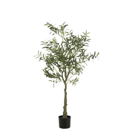 Kunstigt oliventræ i potte, grønt, small, H150 cm, J-Line