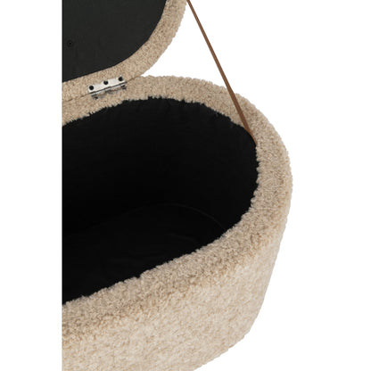 Opbevaringspuf Teddy Beige J-Line