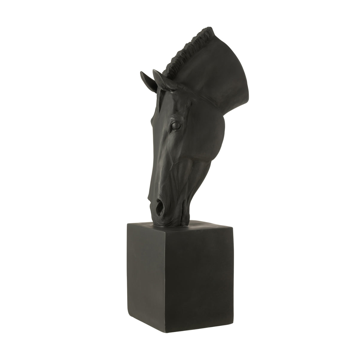 Hest på fod sort stor J-Line