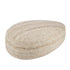 Poef Steen Tweekleurig Weefsel Wol Beige - Poef - J-Line - livinglovely.nl