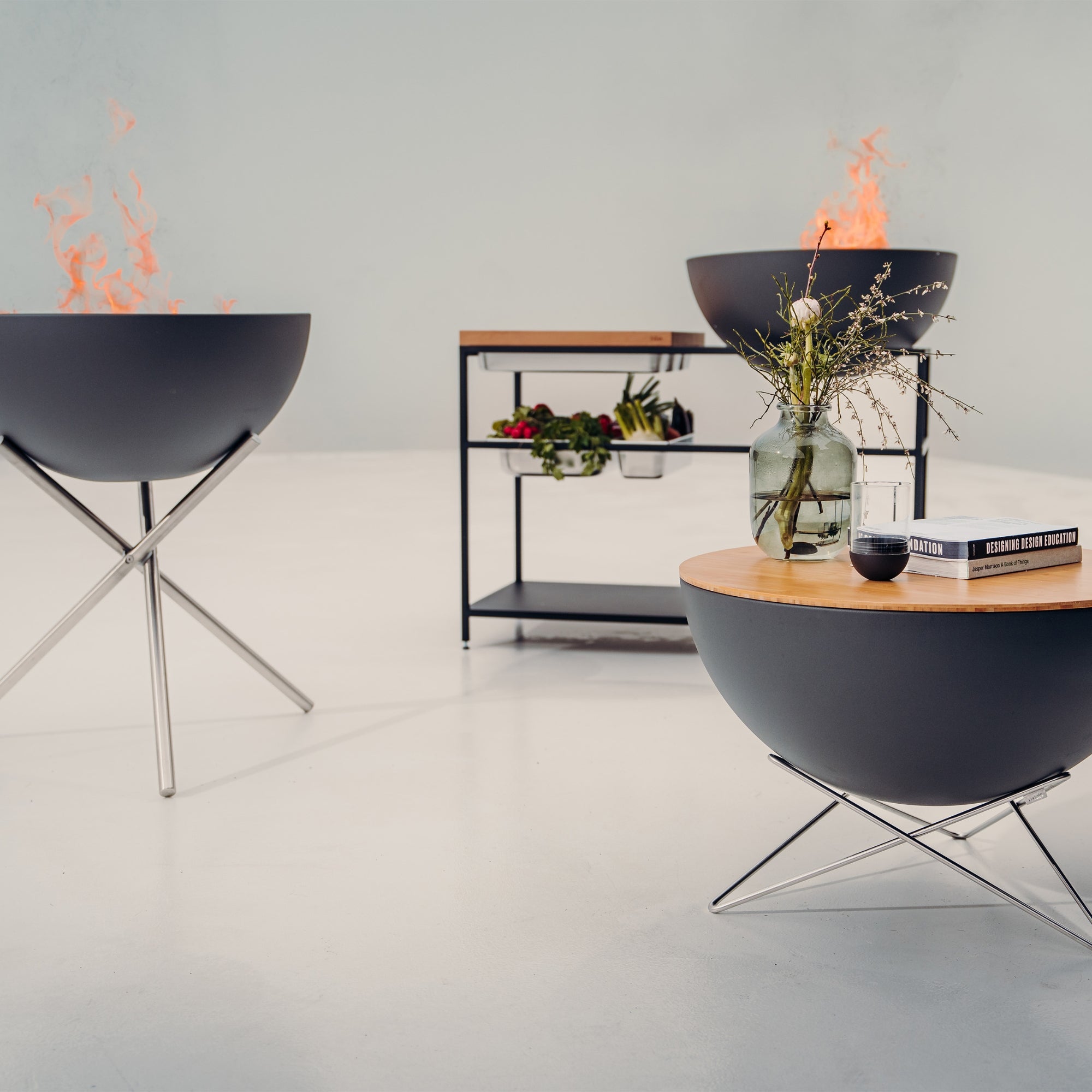 Fire Kitchen BBQ met Höfats Bowl 57 Plancha-grillset