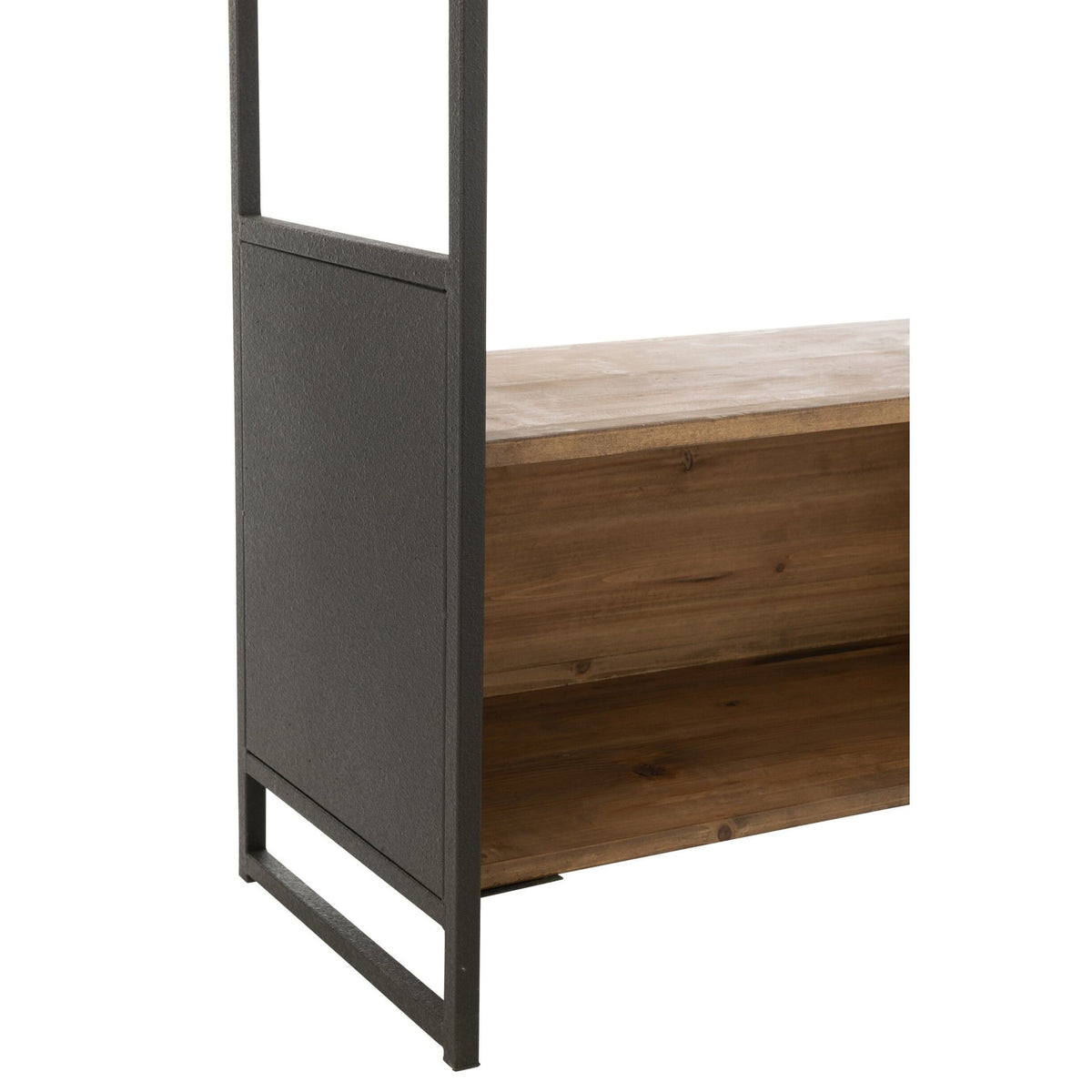 Hylde Rustik Genbrugstræ Sort/Natur Small J-Line
