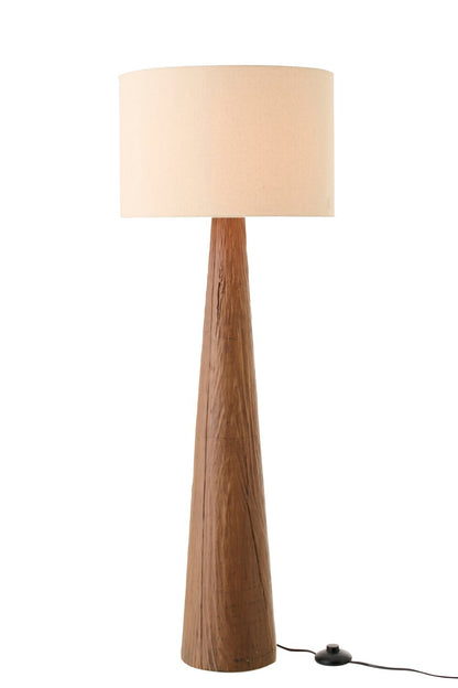Gulvlampe Melina keramik mørkebrun Large J-Line