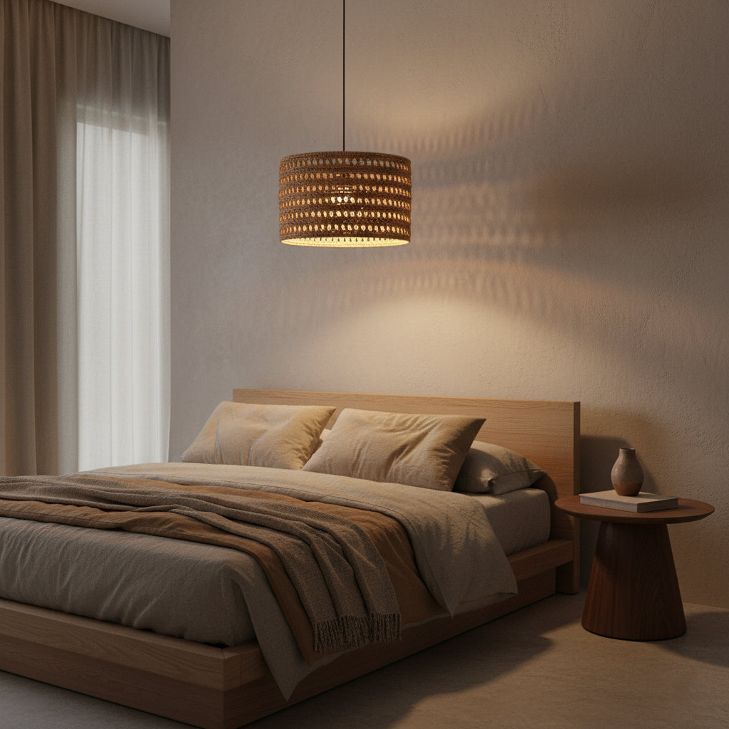 Herba lampe i naturfarvet materiale, large Ø50 cm Raw Materials