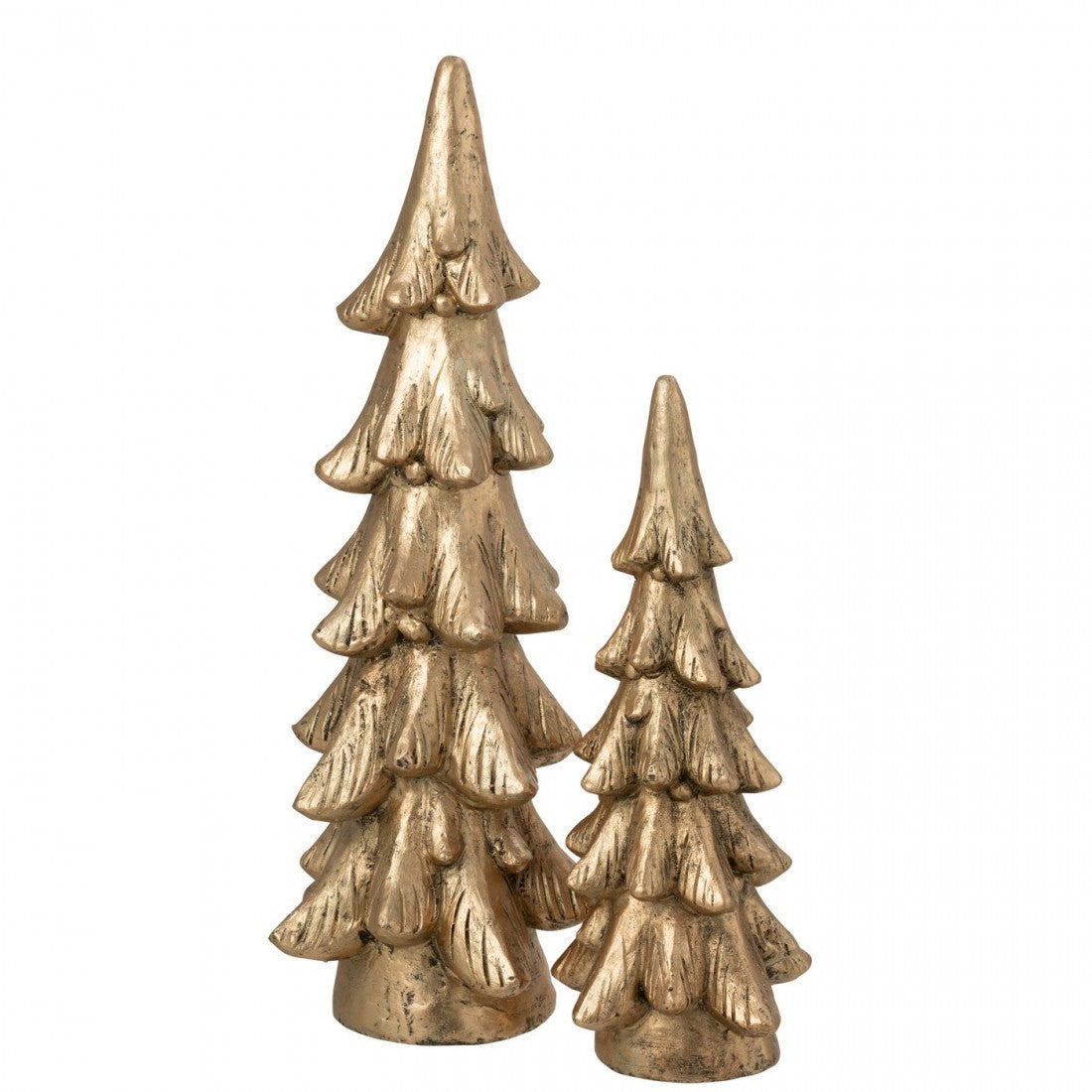 Juletræ rundt med base i guldfarvet magnesium, H74 cm, large J-Line