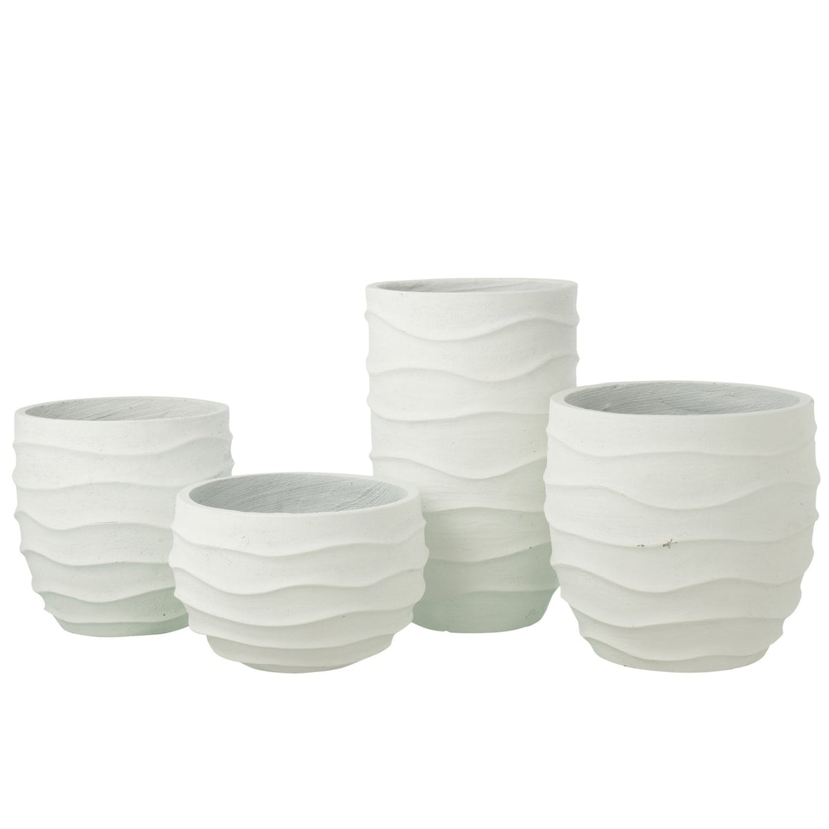 Blomsterpotte Golf + Udendørs Sand Hvid Small J-Line