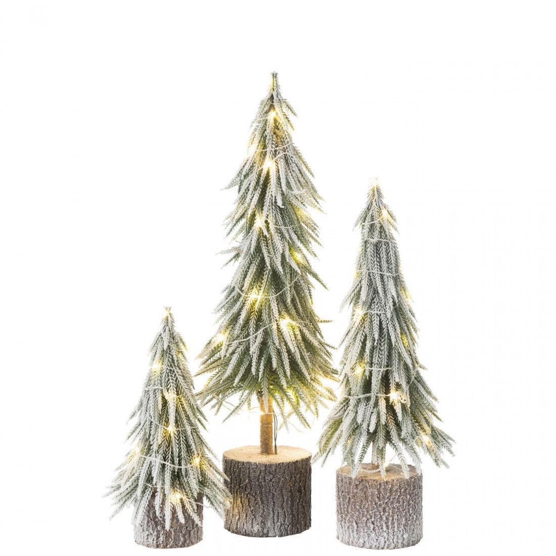 Juletræ A+ LED Kunstig Sne Grøn Small H30 cm J-Line