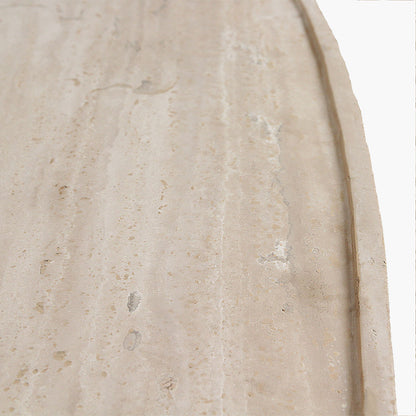Travertin sofabord oval Raw Materials