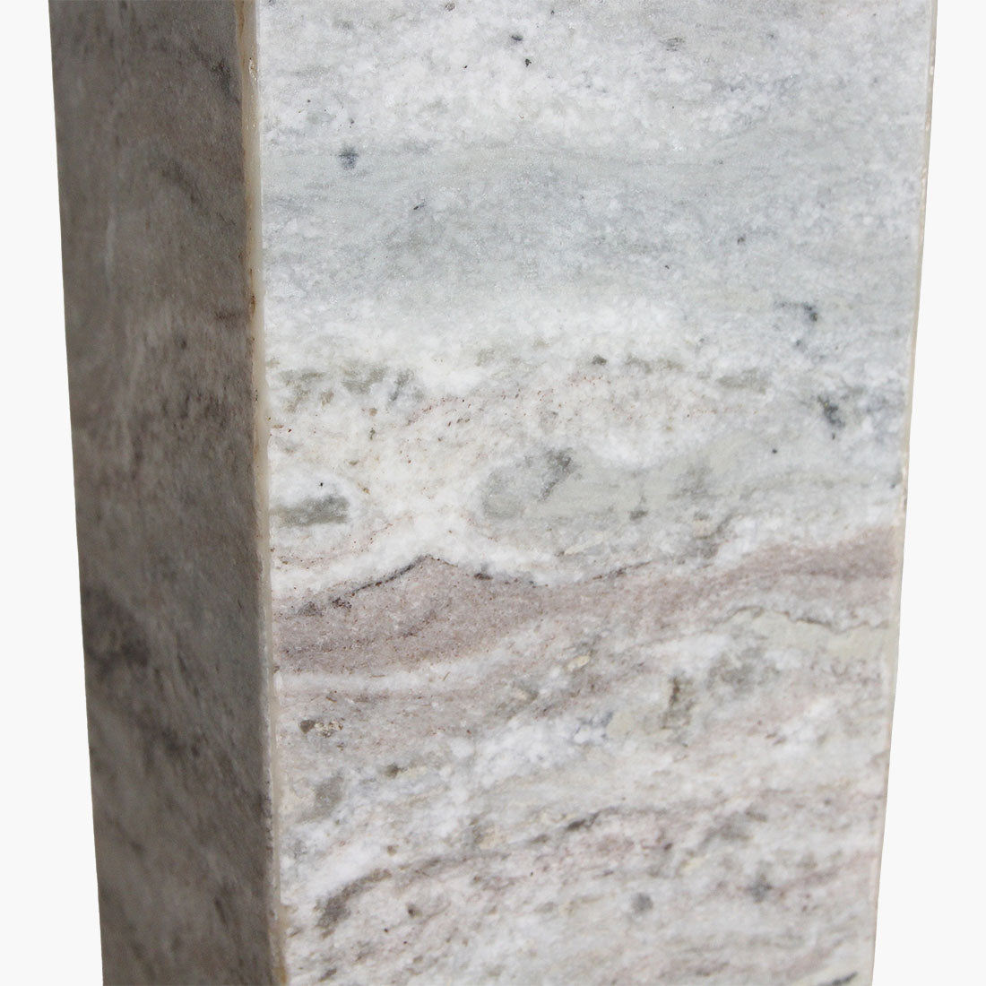 Lampefod Fantasy brun marmor, firkantet, Raw Materials