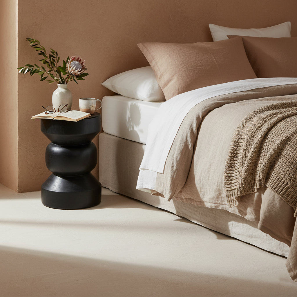 Forma sidebord Ritari, sort, Raw Materials