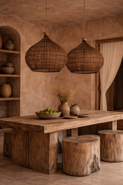 Desert Gourd-pendel i mørk valnød, medium, Bazar Bizar