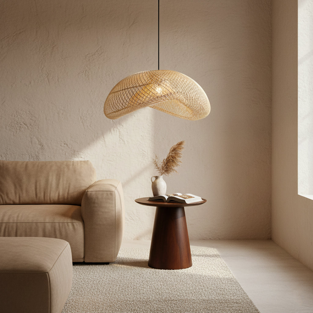 Pendellampe Maze Organic Naturel XL Raw Materials