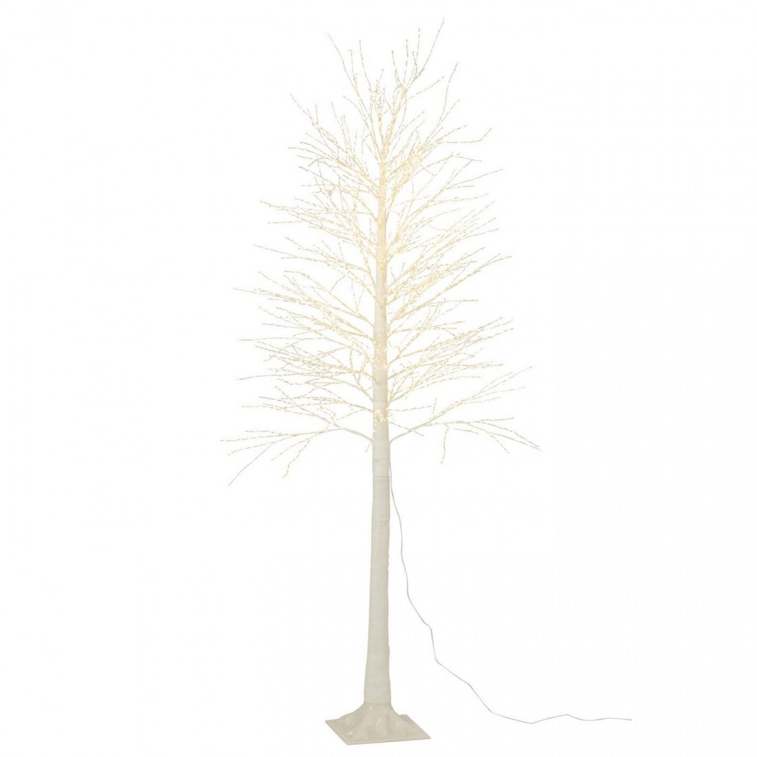 Juletræ 3000 LED plast hvid large H210 cm J-Line