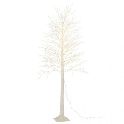 Juletræ 3000 LED plast hvid large H210 cm J-Line