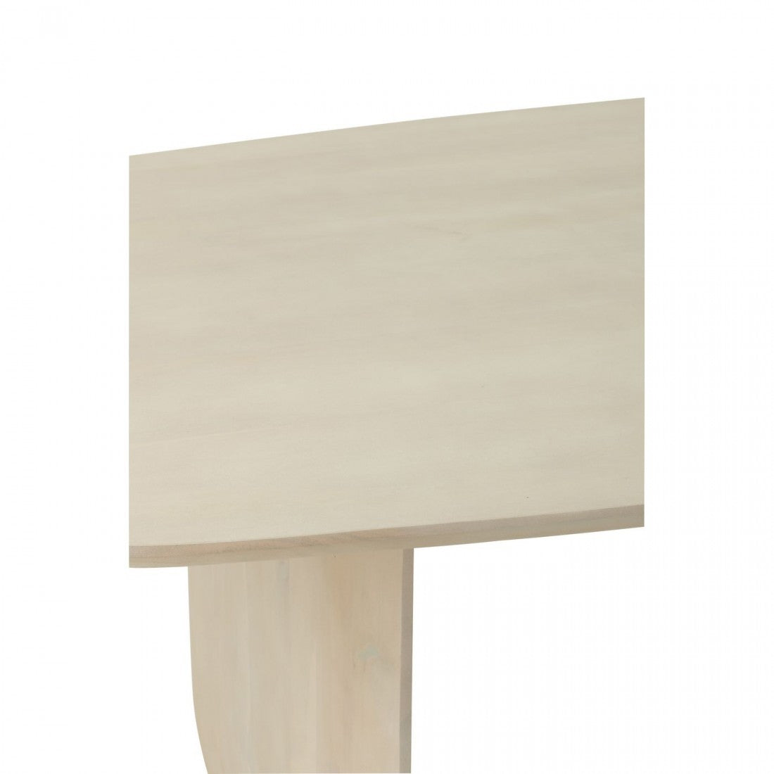 Spisebord i akacietræ, hvid, J-Line