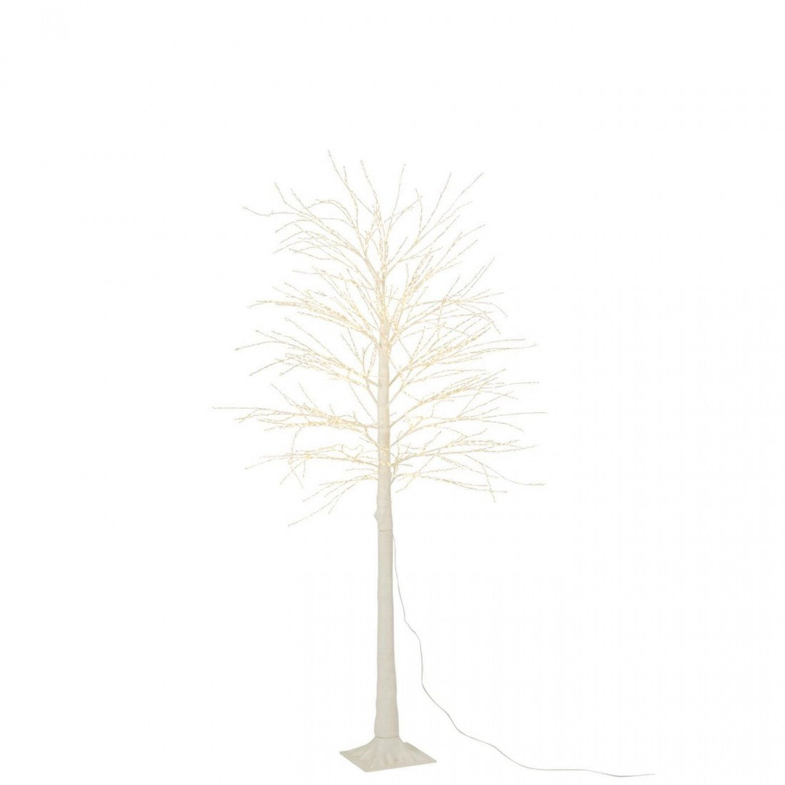 Juletræ, 2000 LED-lys, hvid plast, medium, H180 cm, J-Line