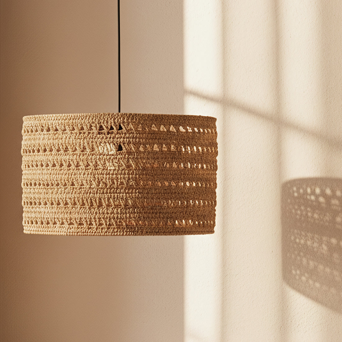 Herba lampe i naturfarvet materiale, large Ø50 cm Raw Materials