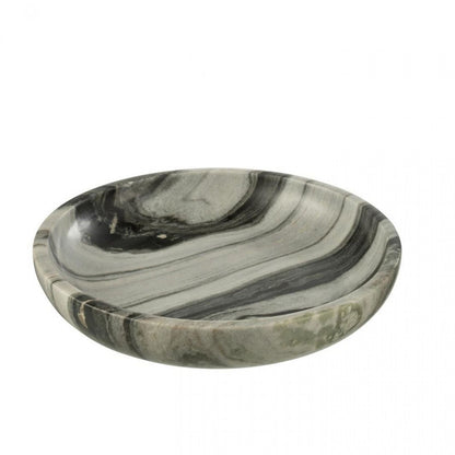Skål marmor sort/lysegrå Ø 35 cm x 6 cm J-Line