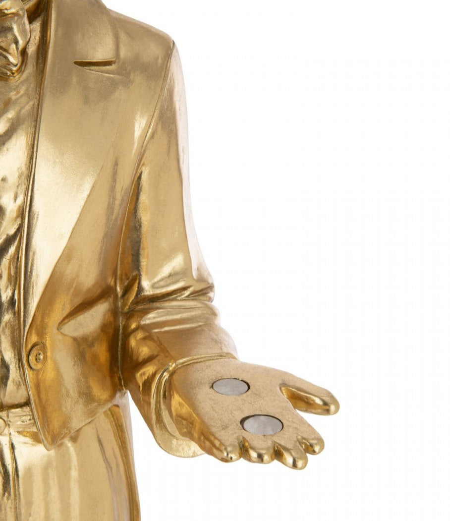 Hjort over plateau Poly guld H194 cm J-Line