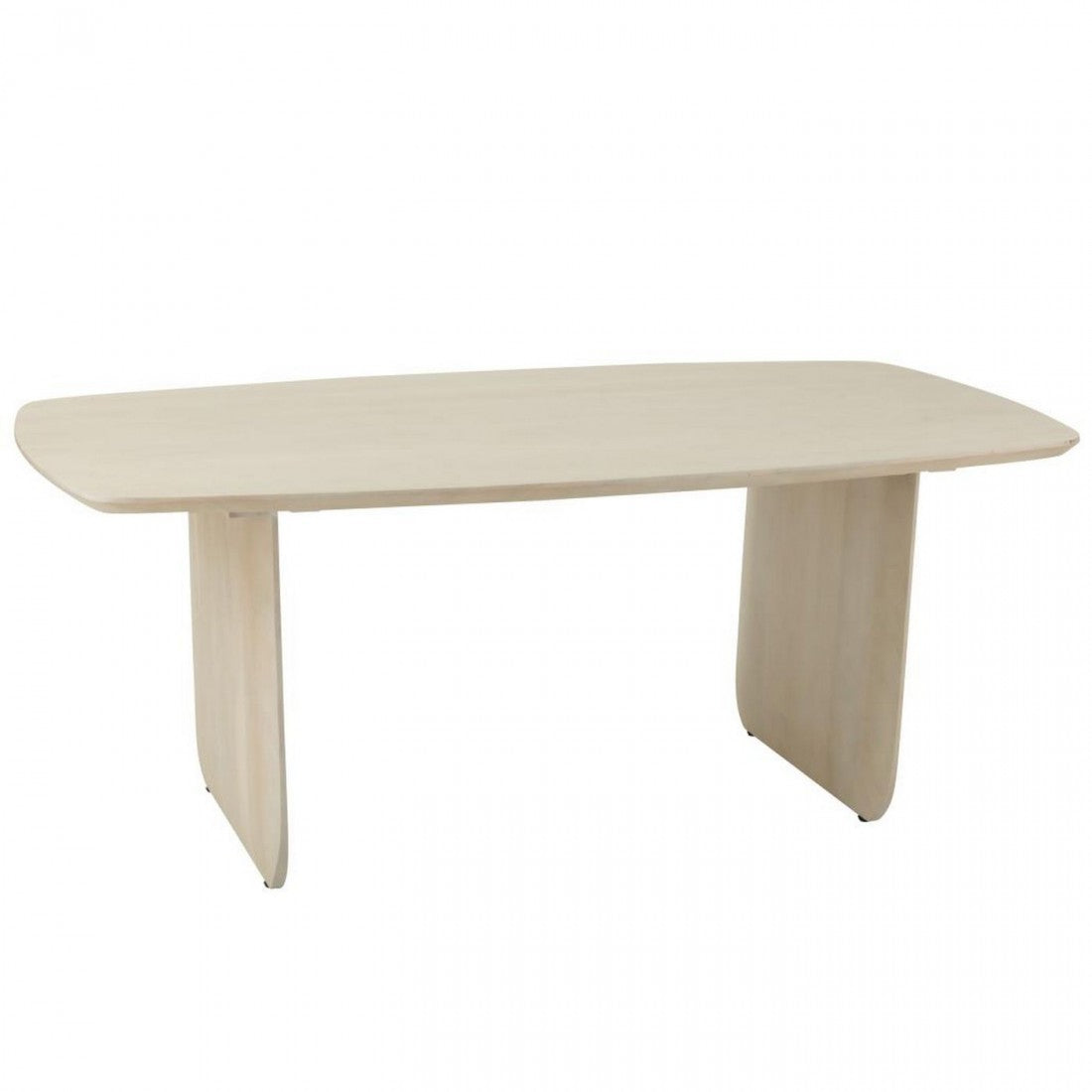 Spisebord i akacietræ, hvid, J-Line