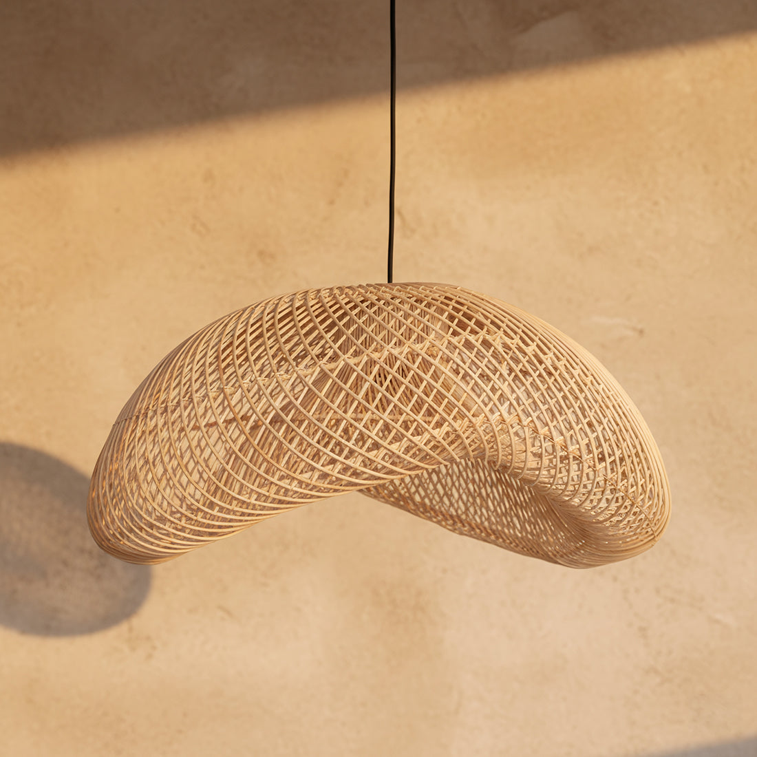 Pendellampe Maze Organic Naturel XL Raw Materials