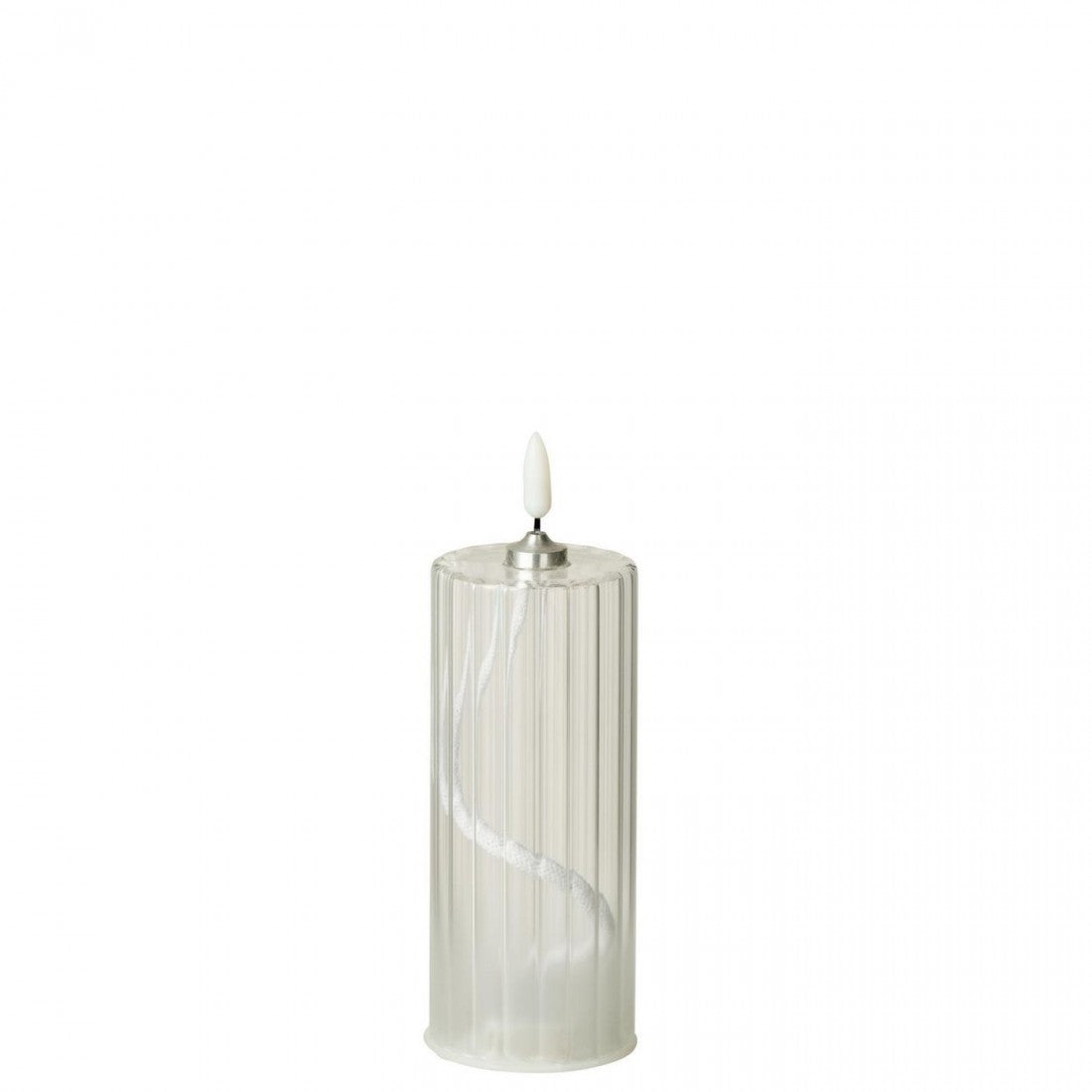 LED-lys med striber i transparent glas, sæt med 3 fra J-Line