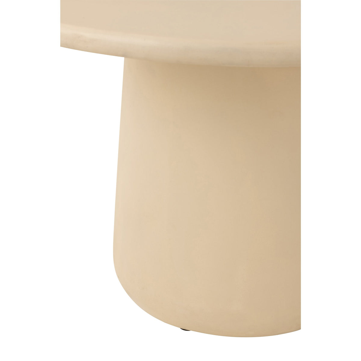 Rundt spisebord Ram beige Ø118 cm J-Line