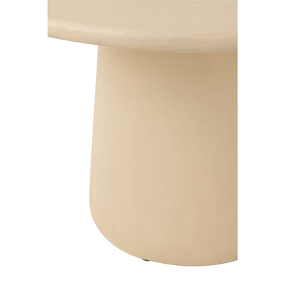 Rundt spisebord Ram beige Ø118 cm J-Line