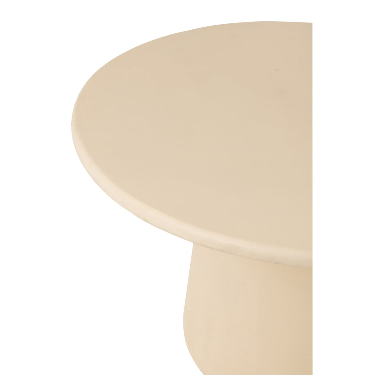Rundt spisebord Ram beige Ø118 cm J-Line