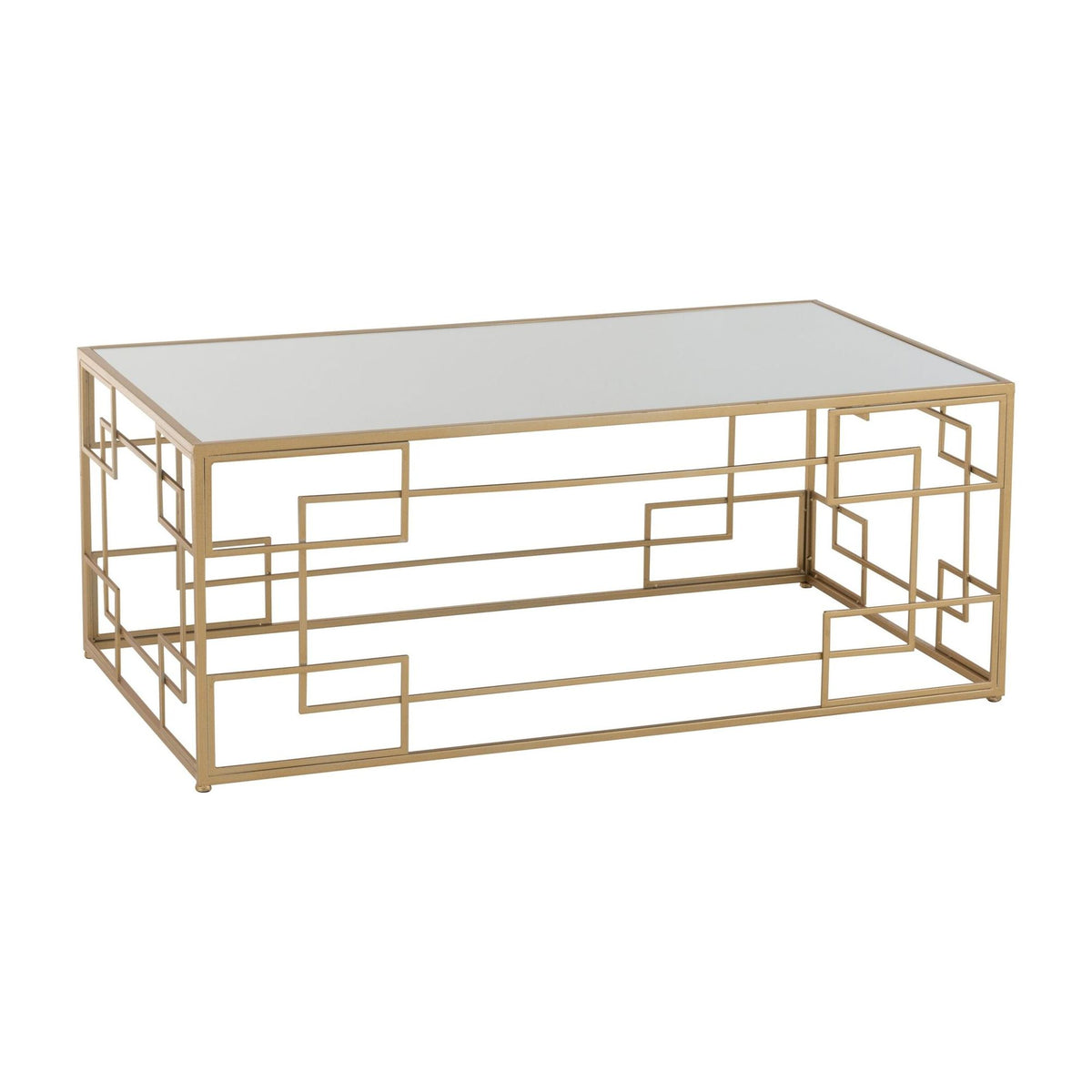 Sofabord Lines Metal/Glas Guld J-Line