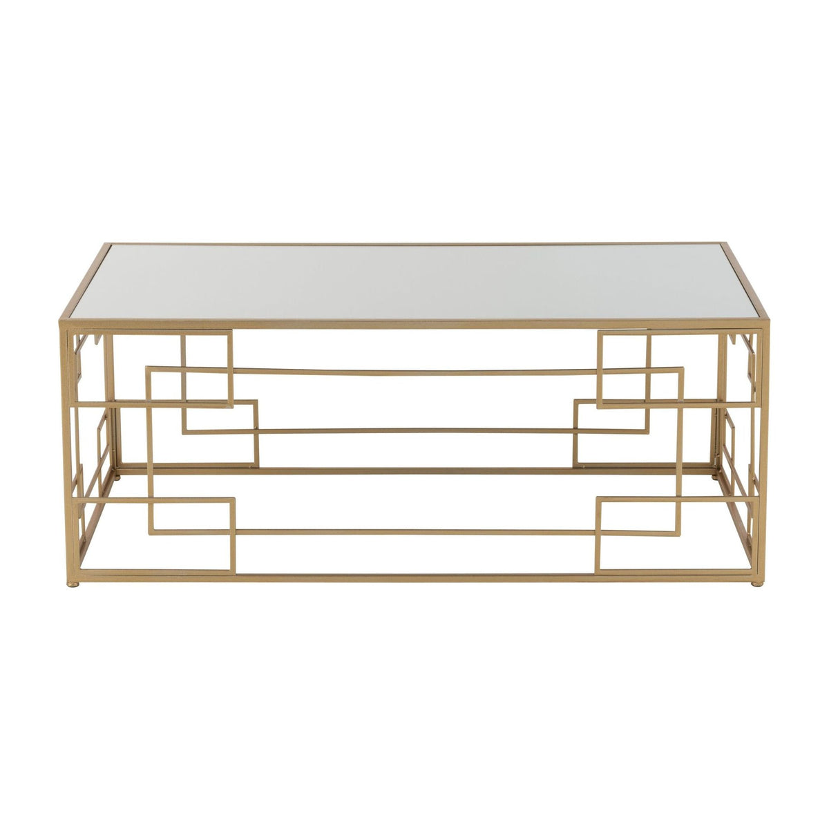 Sofabord Lines Metal/Glas Guld J-Line