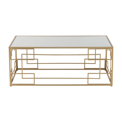 Sofabord Lines Metal/Glas Guld J-Line