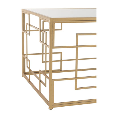 Sofabord Lines Metal/Glas Guld J-Line
